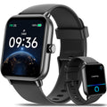 ACHOICE 1.85"HD Smart Watch for Men Women, Fits for Android and iPhone, 120+ Sports Mode Fitness Tracker, Smartwatch with Bluetooth Call/Answer, Alexa Built-in, IP68 Waterproof, for Gift Black