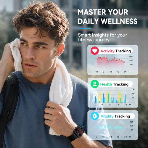 ACHOICE 1.8" Smart Watch for Men Women, Fits for Android and iPhone, Fitness Tracker with Bluetooth Call, Smartwatch with Alexa Built-in, 105+ Workout Tracker, IP68 Waterproof, for Gift Green